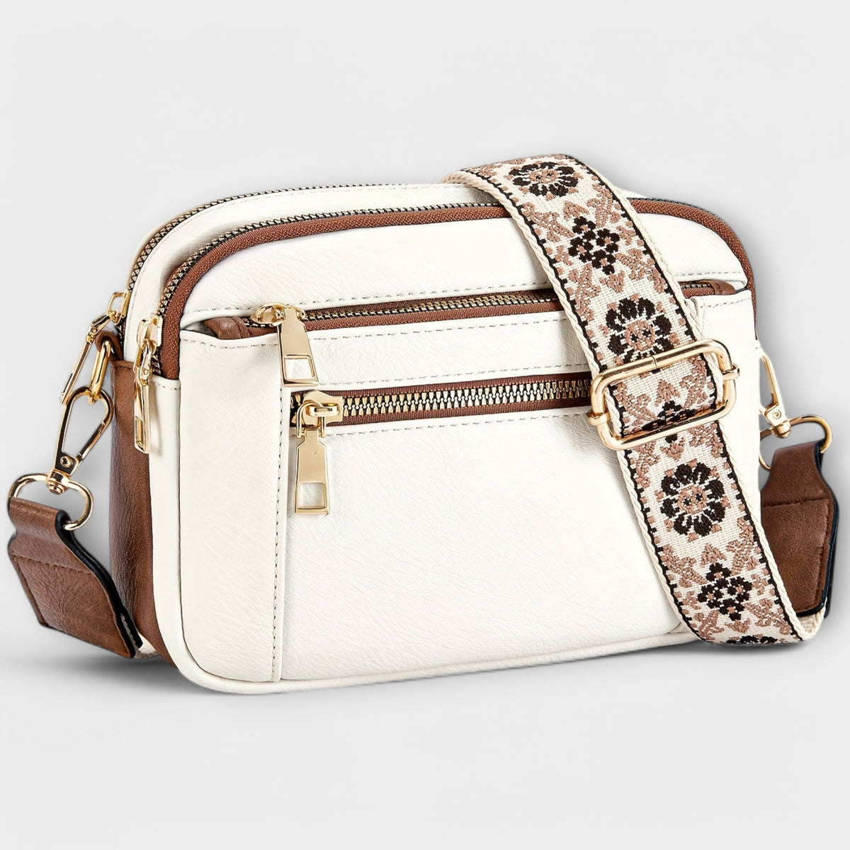 Elegantní Crossbody Taška z Veganské Kůže