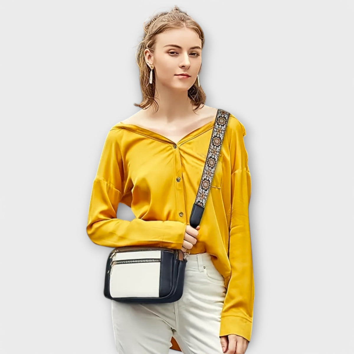 Elegantní Crossbody Taška z Veganské Kůže