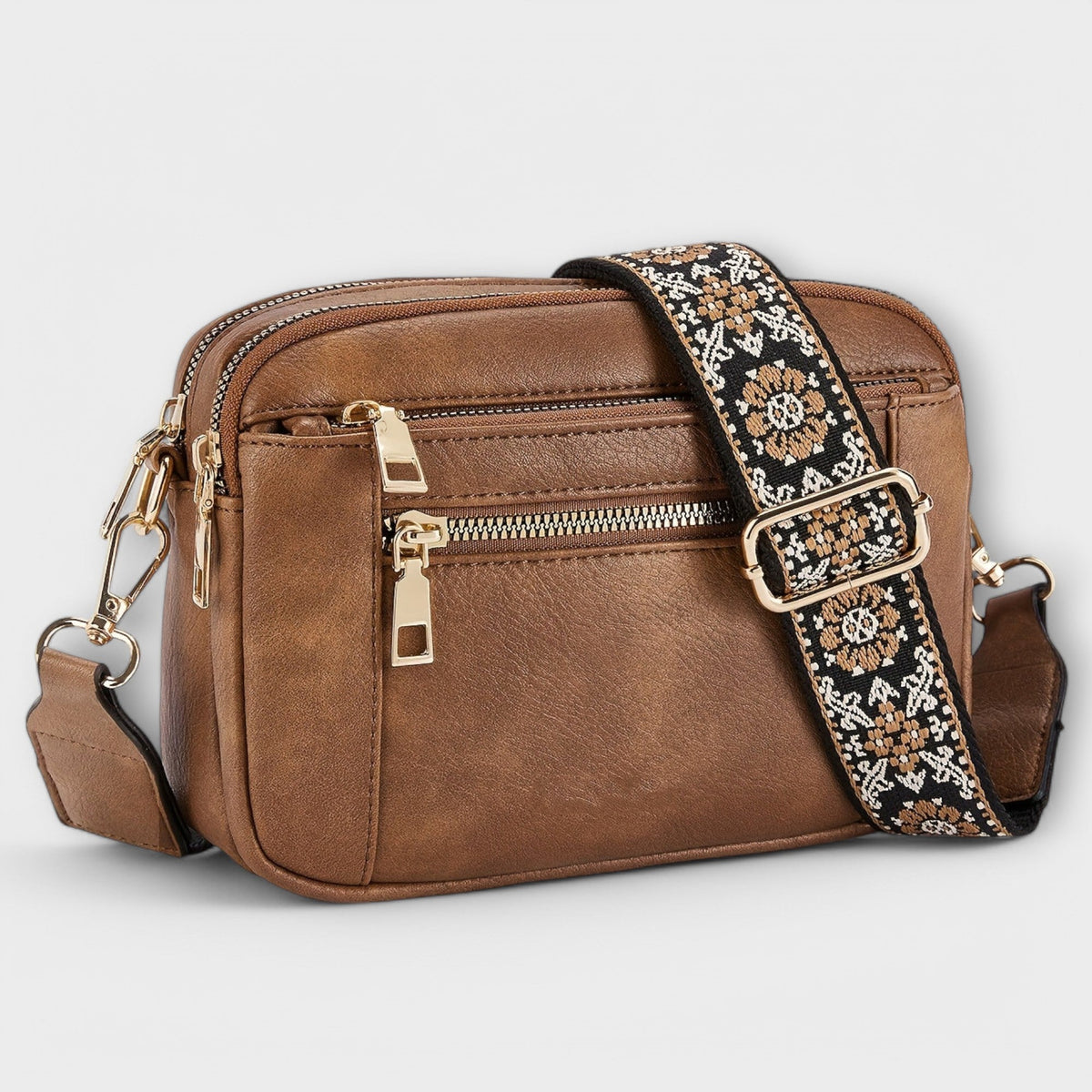 Elegantní Crossbody Taška z Veganské Kůže