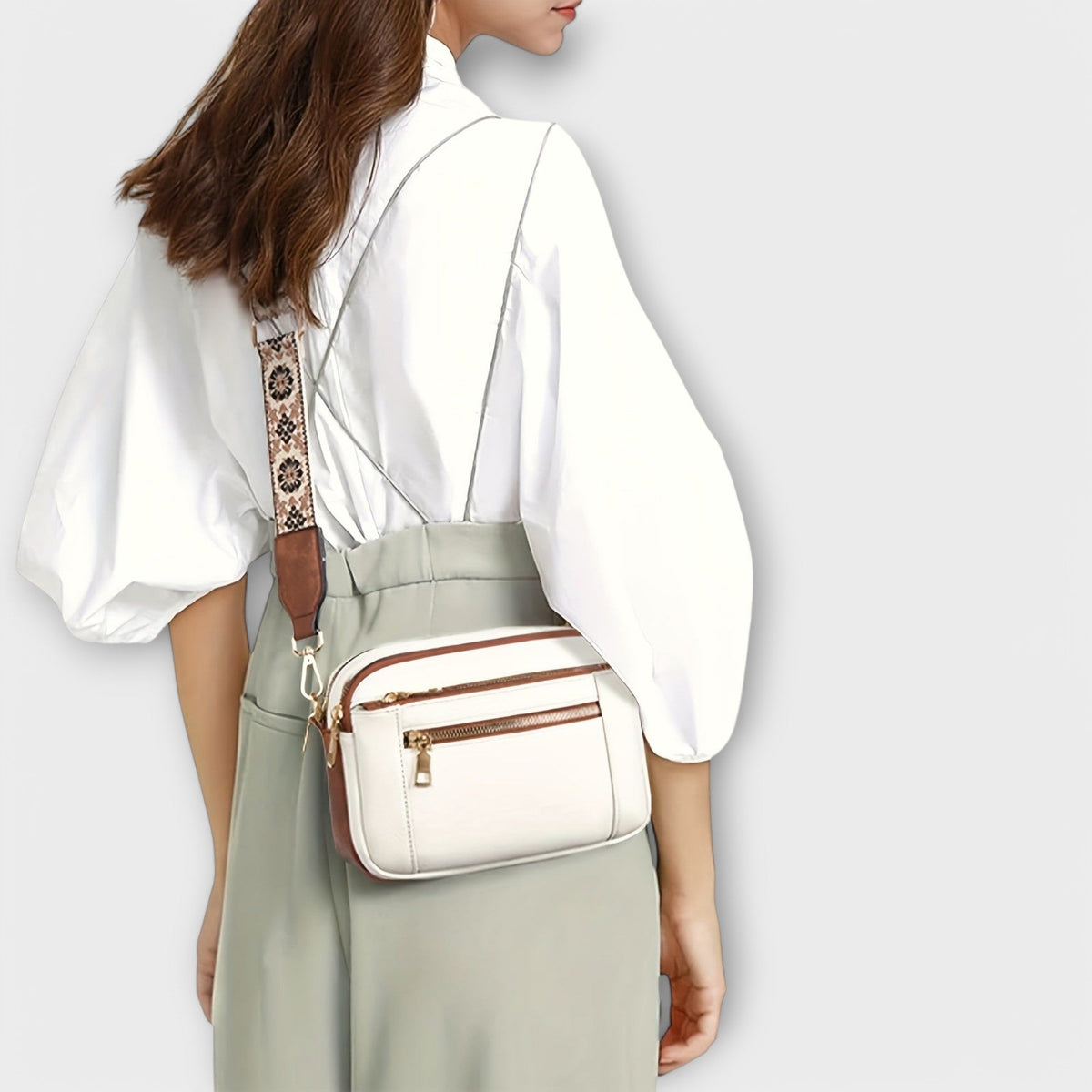 Elegantní Crossbody Taška z Veganské Kůže